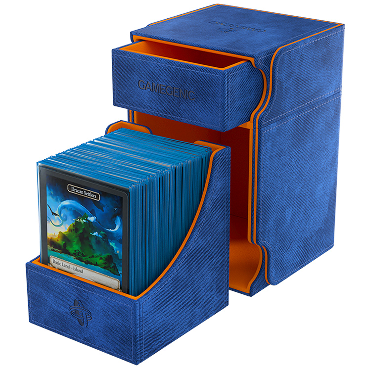 Gamegenic Watchtower Convertible 100+ XL Deck Box - Blue/Orange