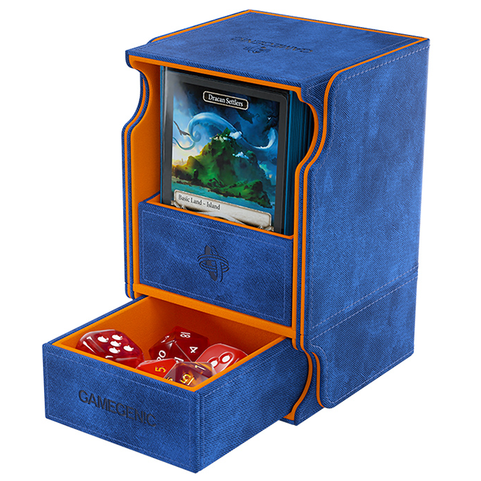 Gamegenic Watchtower Convertible 100+ XL Deck Box - Blue/Orange