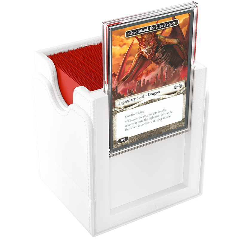Gamegenic Squire PLUS 100+ XL Convertible Deck Box - White