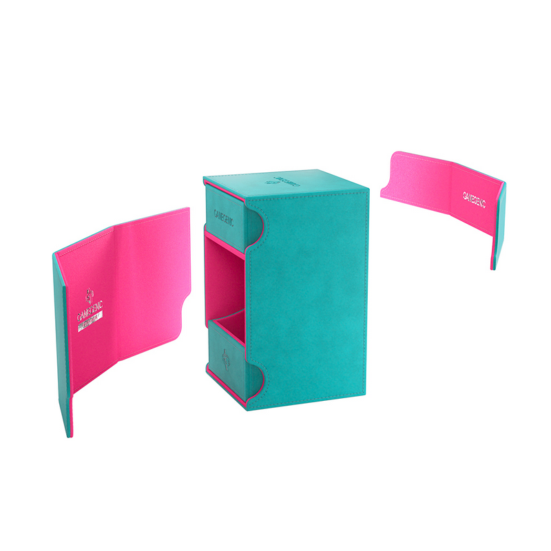 Gamegenic Watchtower Convertible 100+ XL Deck Box - Teal/Pink
