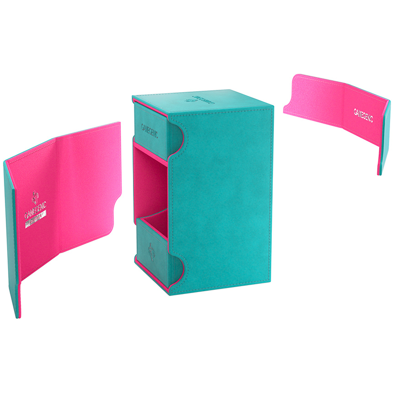 Gamegenic Watchtower Convertible 100+ XL Deck Box - Teal/Pink