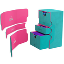 Gamegenic Stronghold 200+ XL Convertible Deck Box - Teal/Pink