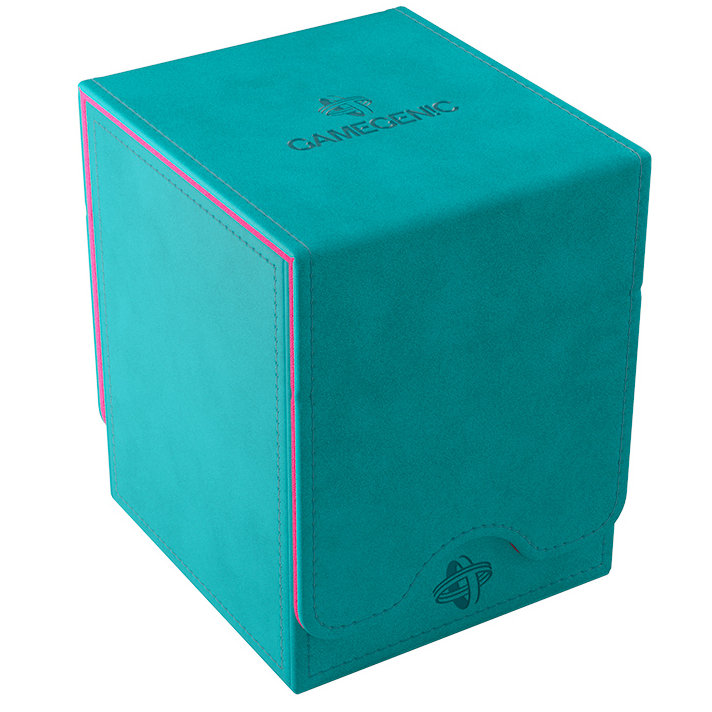 Gamegenic Squire PLUS 100+ XL Convertible Deck Box - Teal/Pink