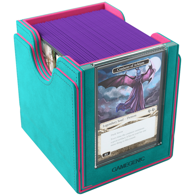 Gamegenic Sidekick PRO 100+ XL Convertible Deck Box - Teal/Pink