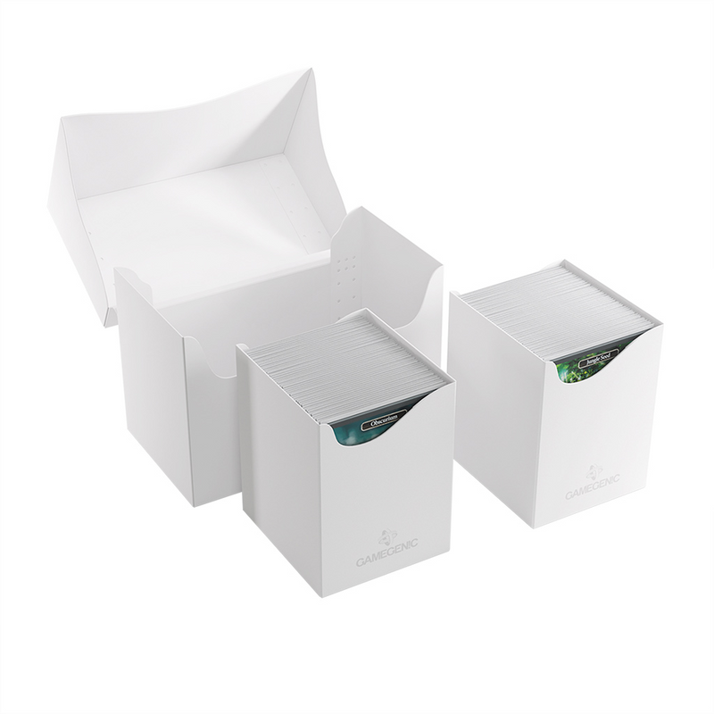 Gamegenic Double Deck Holder 200+ XL Deck Box - White