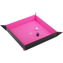 Gamegenic Magnetic Square Dice Tray - Black/Pink