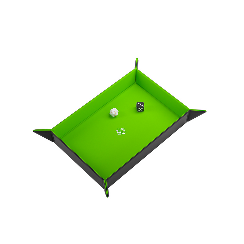 Gamegenic Magnetic Dice Tray Rectangular (Black/Green)