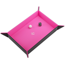 Gamegenic Magnetic Rectangular Dice Tray - Black/Pink