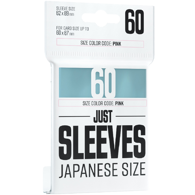 Gamegenic Just Sleeves: Japanese Size - Clear [60ct]