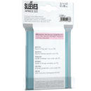 Gamegenic Just Sleeves: Japanese Size - Clear [60ct]