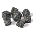 Die Hard Dice Metal RPG Polyhedral Dice Set - Dark Iron Hexbreaker [7pc]