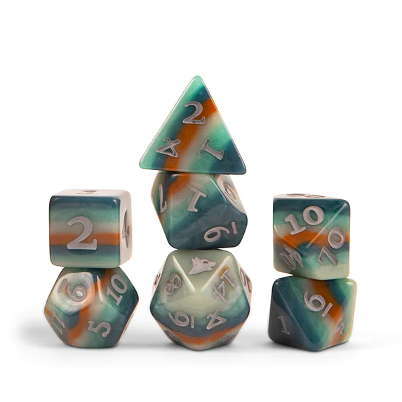 Darrington Press | Critical Role RPG Polyhedral Dice Set: Bells Hells - Chetney Pock O'Pea [7ct]