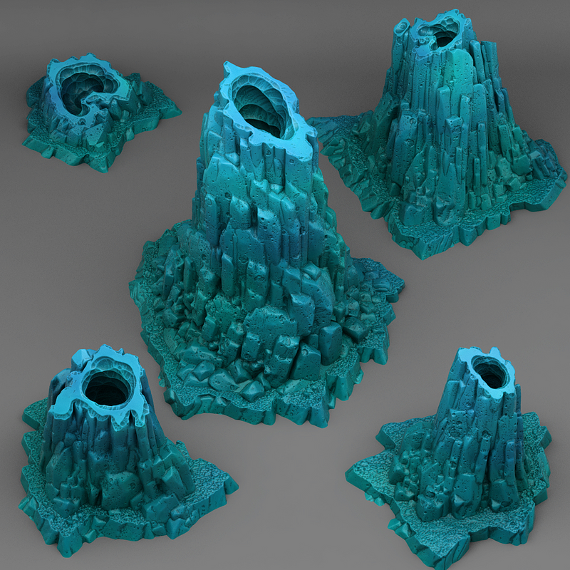 3DP | Ice Hole Cavern [Fantastic Plants and Rocks]