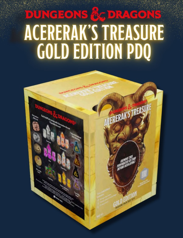 Sirius Dice: Dungeons and Dragons Acererak's Treasure Packs Gold Edition