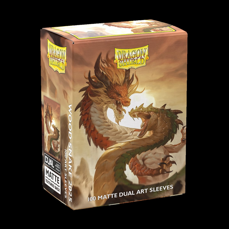 Dragon Shield Matte Dual Art Sleeves - Chinese New Year - Wood Snake 2025 [100ct Standard]