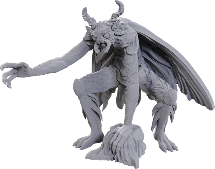 WizKids Deep Cuts Miniatures: W25 Mothman [Unpainted]