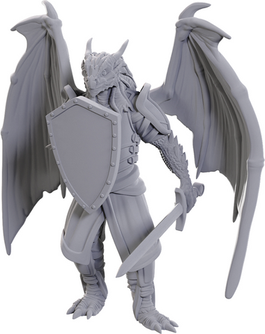 WizKids Deep Cuts Miniatures: W25 Dragonborn of Bahamut [Unpainted]