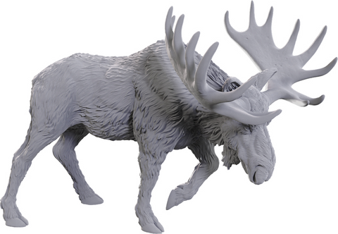 WizKids Deep Cuts Miniatures: W25 Bull Moose [Unpainted]