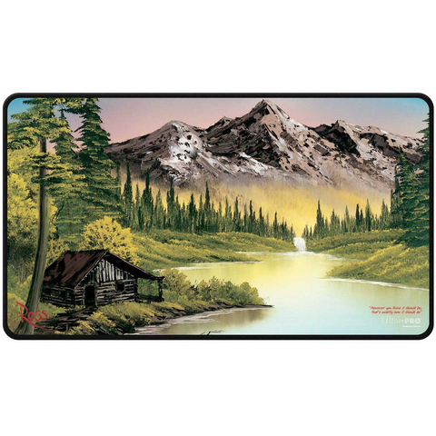 Ultra PRO | Bob Ross: Mountain Retreat - Black Stitched Playmat