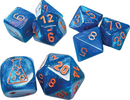 CHX 30069 Dice 9 Borealis Midnight/copper Polyhedral 7-Die Set (with bonus die)