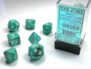 Chessex 27403 Marble 7-die Set Oxi-copper/White Dice Set [7ct]