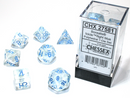 Chessex 27581 Borealis 7-die Set Icicle/Light Blue Luminary Dice Set [7ct]