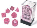 Chessex 27584 Borealis 7-die Set Pink/Silver Luminary Dice Set [7ct]