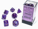Chessex 27587 Borealis 7-die Set Royal Purple/Gold Luminary Dice Set [7ct]
