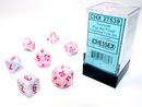 Chessex 27539 Festive 7-die Set Pop-art/Red Dice Set [7ct]