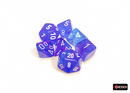 Chessex 27567 Nebula 7-die Set Aura/White Luminary Dice Set [7ct]