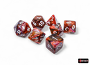 Chessex 27543 Festive 7-die Set Symphony/White Dice Set [7ct]