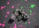 Chessex 24414 Brush 7-die Set Paintball/Green Dice Set [7ct]