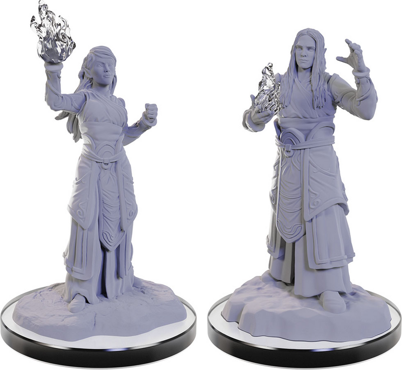 D&D Nolzur's Marvelous Miniatures: W22 Elf Wizards [Unpainted]