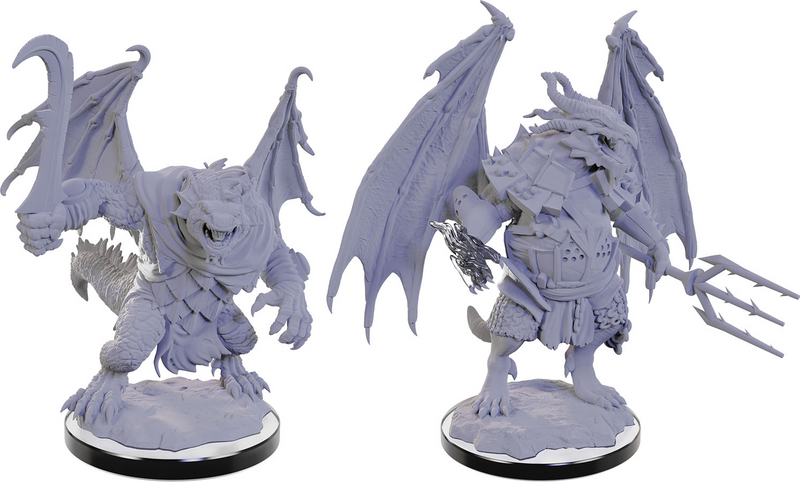 D&D Nolzur's Marvelous Miniatures: W22 Draconian Mage & Foot Soldier [Unpainted]