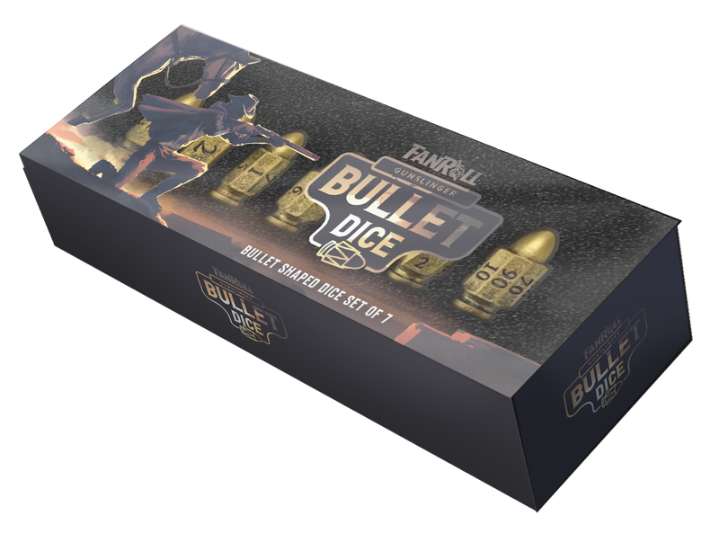 FanRoll Resin Bullet Poly Dice Set: Gunslinger [7pc]