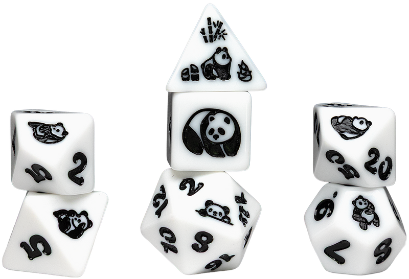 SD Animals Moon Panda 7-Dice Set [7ct]