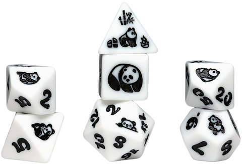 SD Animals Moon Panda 7-Dice Set [7ct]