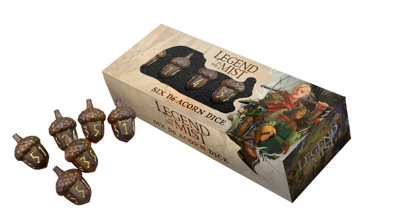 FanRoll The Legend in the Mist Resin Acorn Dice Set