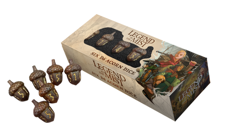 FanRoll The Legend in the Mist Resin Acorn Dice Set