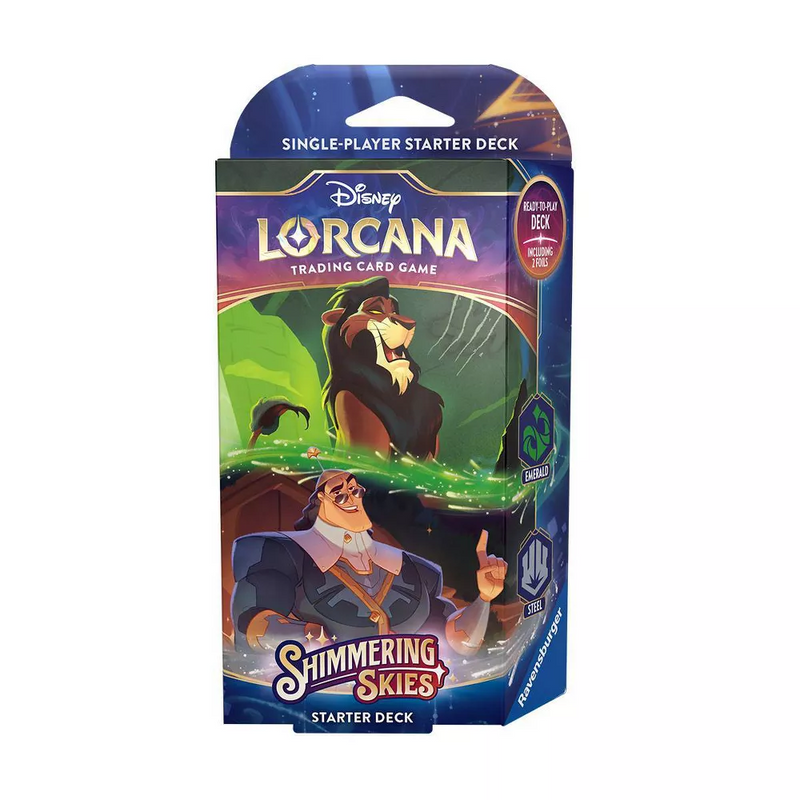 Disney Lorcana TCG: Simmering Skies - Starter Decks (Emerald/Steel)