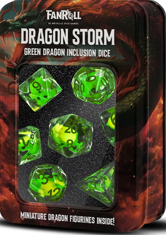 FanRoll MET 10935 Pathfinder: Dragon Storm RPG Polyhedral Dice Set [7ct]