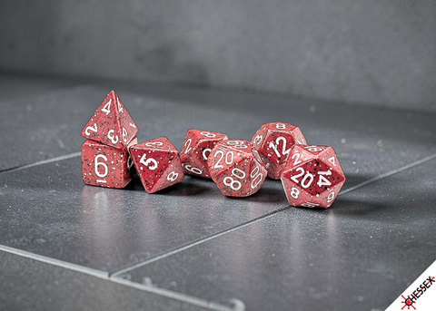Chessex 25374 Speckled Polyhedral 7-die Set Lava Stone [7ct]