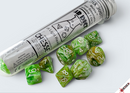 Chessex 30077 Marble Sour Green/White RPG Polyhedral Lab Dice Set [8pc]