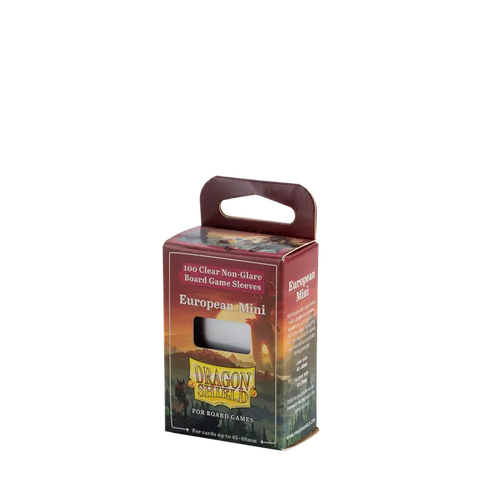 Dragon Shield Board Game Sleeves - European Mini Clear/Non-Glare 100ct