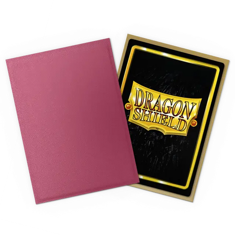 Dragon Shield Dual Matte Sleeve - Pomegranate & Gold