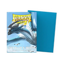 Dragon Shield Matte Dual Sleeves - Sky Blue & Silver [100ct Standard Size]