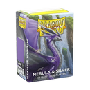 Dragon Shield Dual Matte Sleeve - Nebula & Silver [100ct Standard Size]
