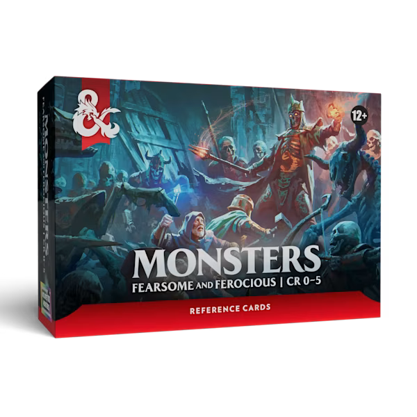 Dungeons & Dragons Reference Cards - Fearsome and Ferocious