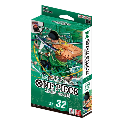 One Piece TCG: Stater Deck | Green Roronoa Zoro  (ST-32) **Local Pick-Up Only**