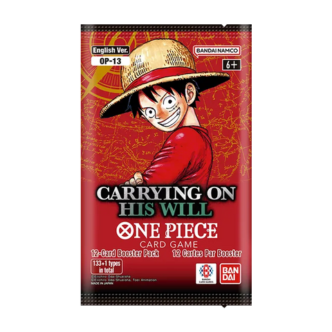 One Piece TCG: Carrying On His Will Booster Pack [OP-13] **Local Pick-Up Only**